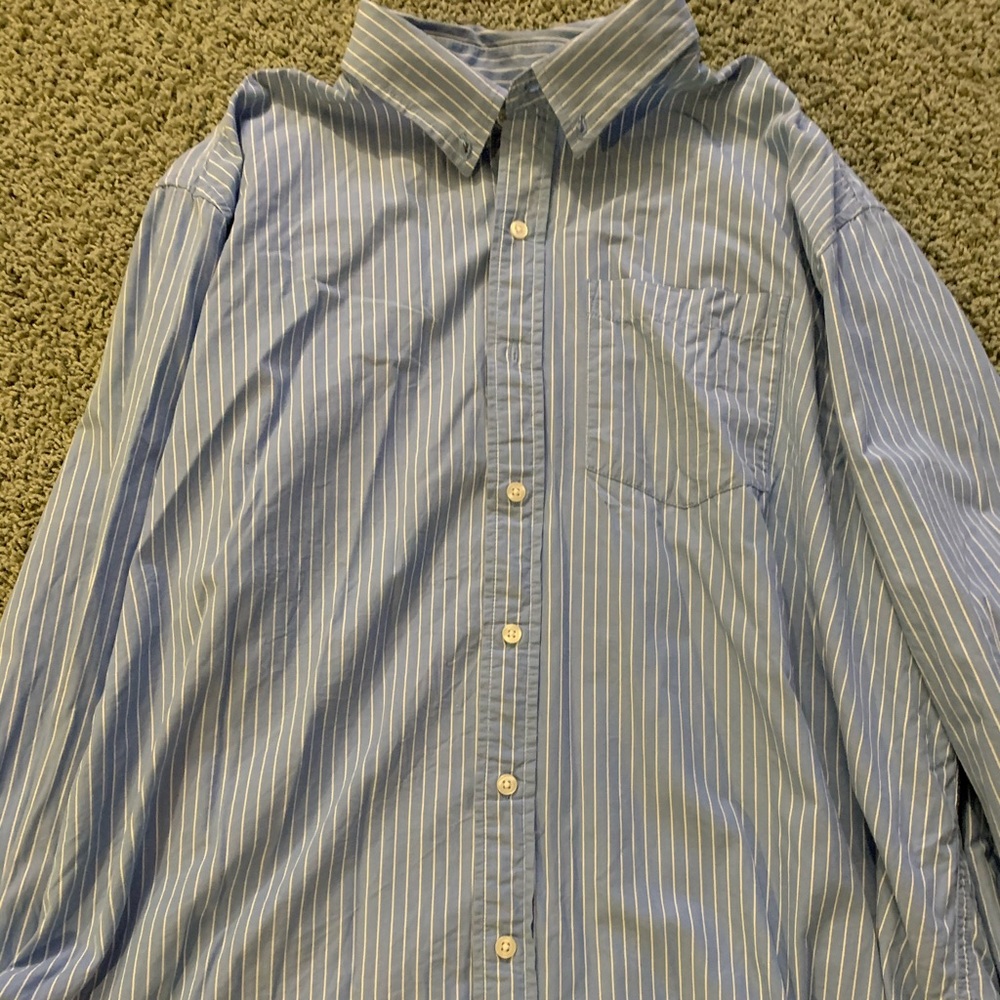 Light blue button down